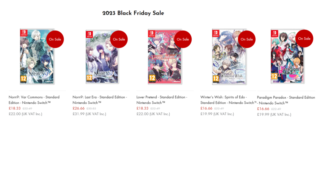 Aksys UK otome sale